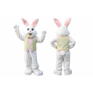 Vest Easter Bunny Mascot Costume
