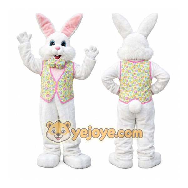 Vest Easter Bunny Mascot Costume