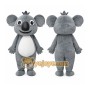 Grey Koala Mascot Costume