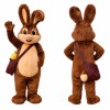 Brown Bunny Mascot Costume