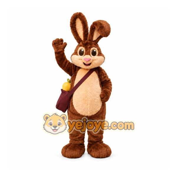Brown Bunny Mascot Costume Brown Bunny Mascot Costume