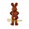 Brown Bunny Mascot Costume Brown Bunny Mascot Costume