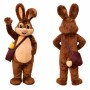 Brown Bunny Mascot Costume