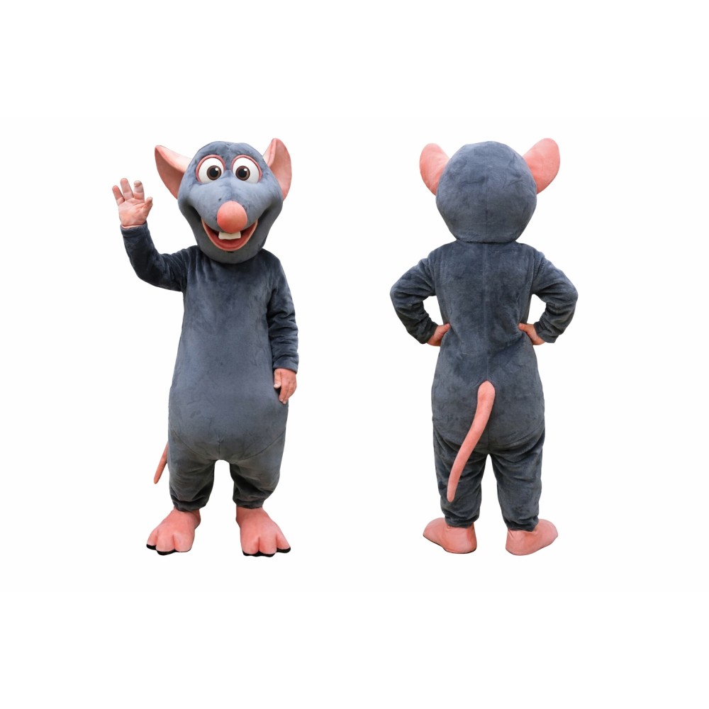 Gray Mouse Mascot Costume