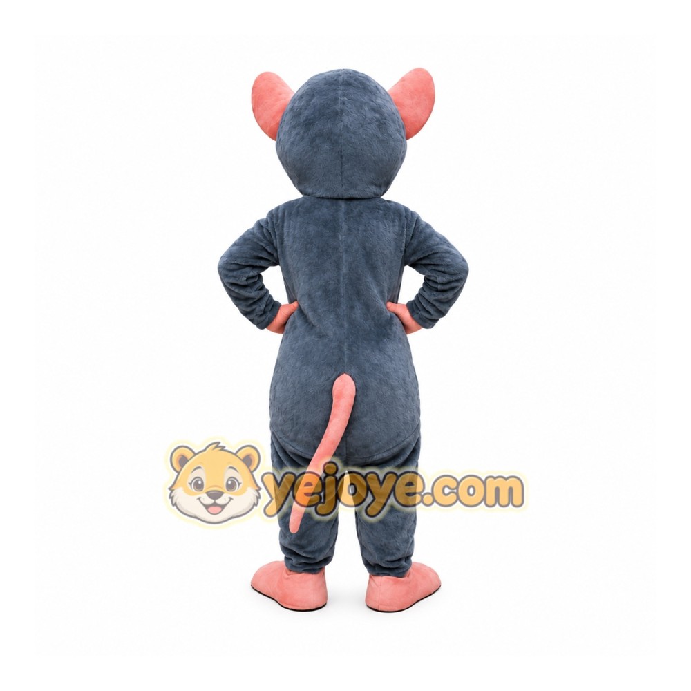 Gray Mouse Mascot Costume Gray Mouse Mascot Costume