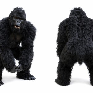 Realistic Gorilla Mascot Costume