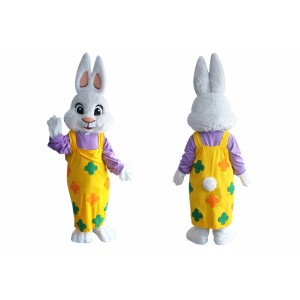 Realistic Easter Bunny Mascot Costume