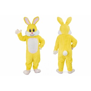 Yellow Bunny Mascot Costume