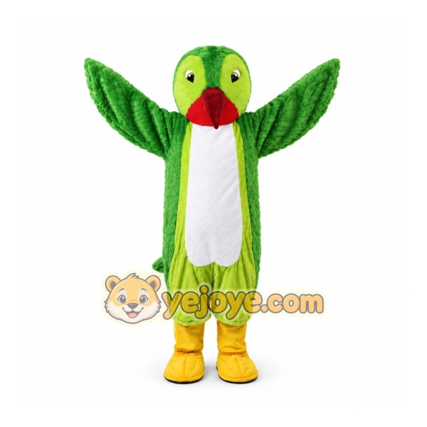 Green Parrot Mascot Costume