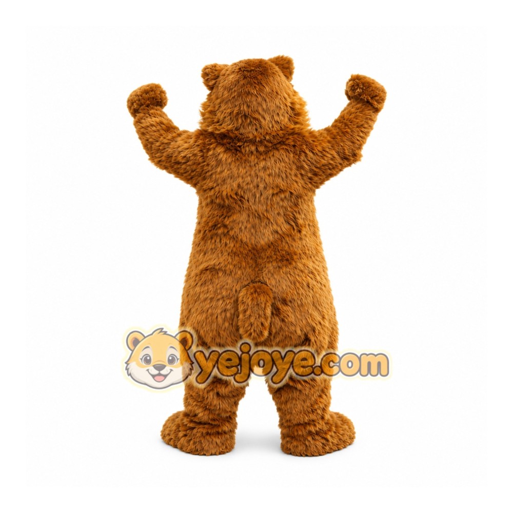 Grizzly Brown Bear Mascot Costume Grizzly Brown Bear Mascot Costume