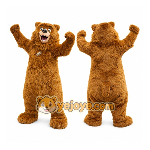 Grizzly Brown Bear Mascot Costume
