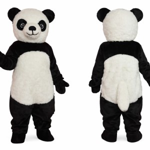 Black and White Panda Mascot