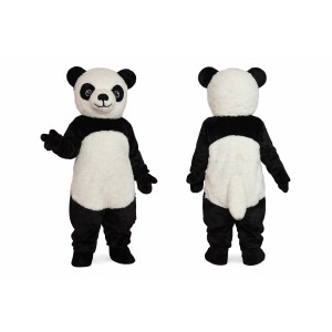 Black and White Panda Mascot