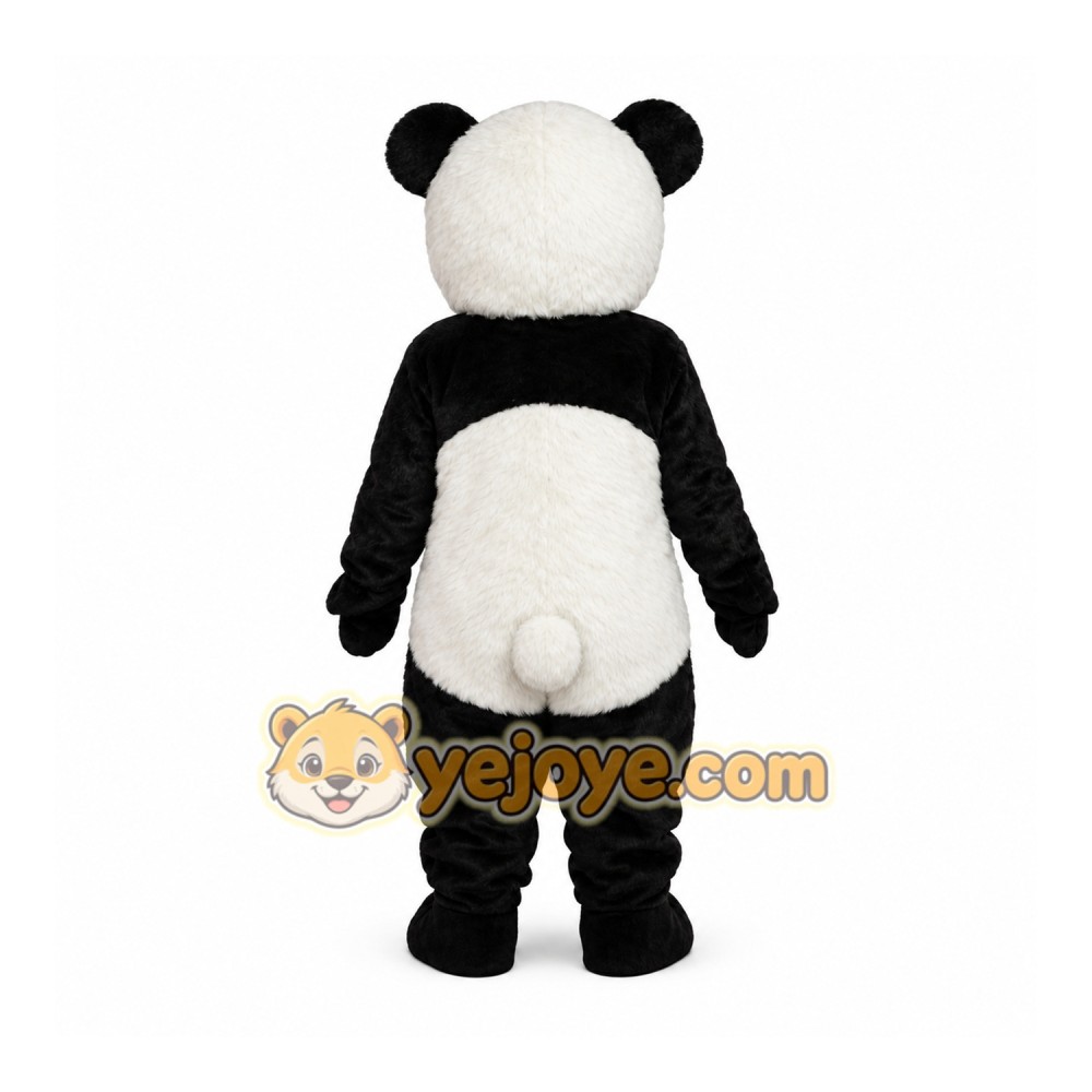 Black and White Panda Mascot