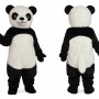 Black and White Panda Mascot