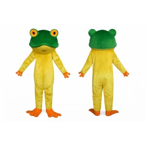 Green Frog Mascot Costume