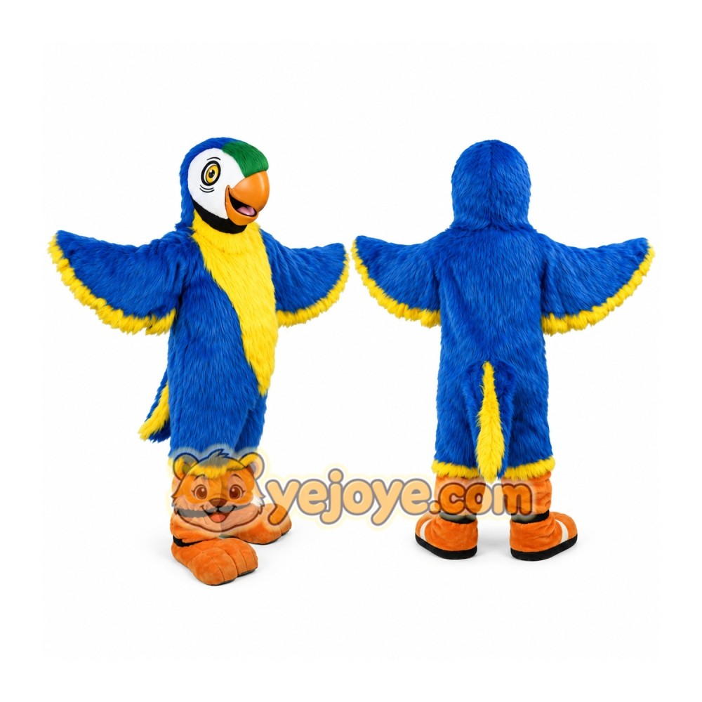 Blue Parrot Mascot Costume