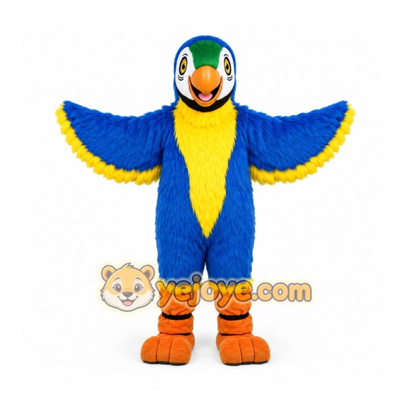 Blue Parrot Mascot Costume