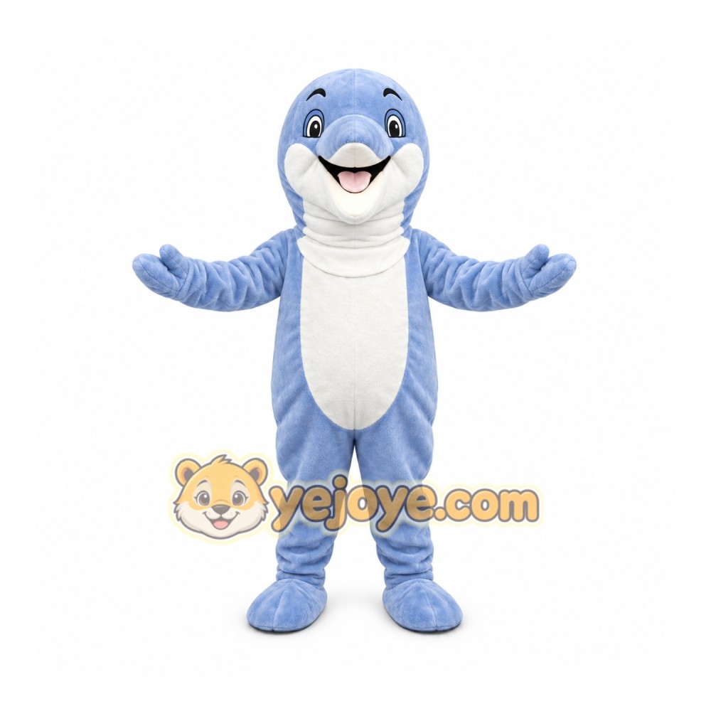 Cute Dolphin Mascot Costume