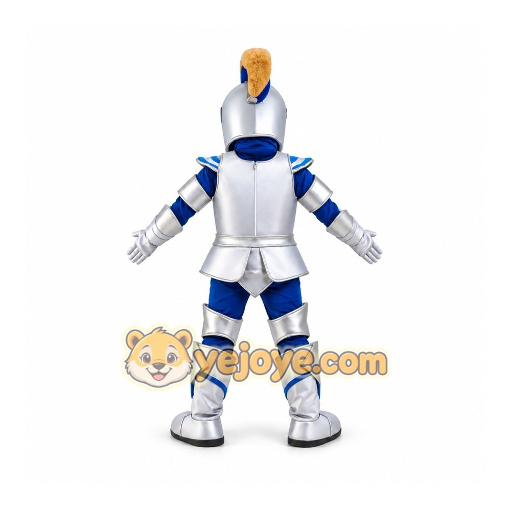 Blue Knight Mascot Costume Blue Knight Mascot Costume