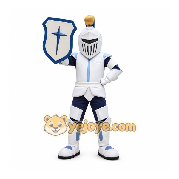 Knight Mascot Costume with Shield
