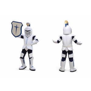 Knight Mascot Costume with Shield