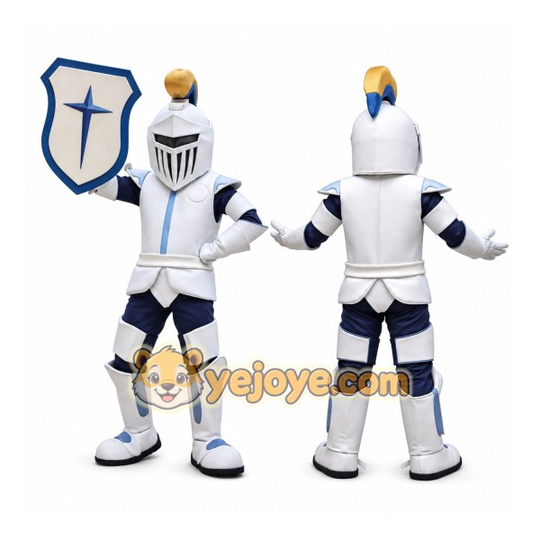 Knight Mascot Costume with Shield