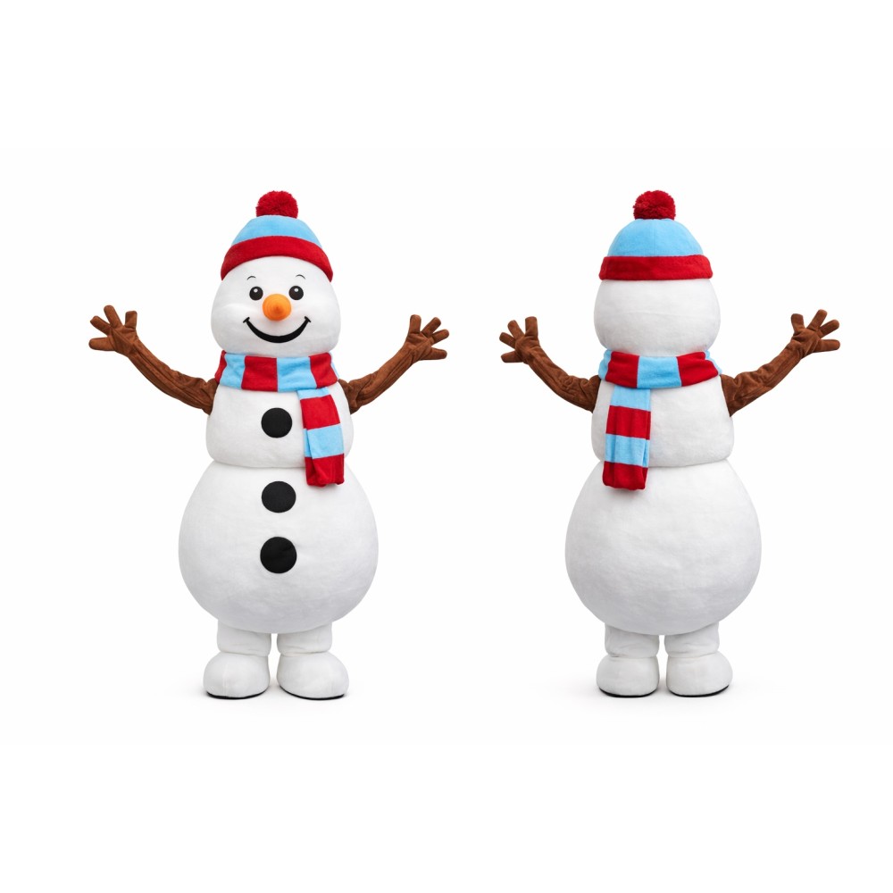 Holiday Christmas Snowman Mascot Costume