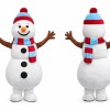 Holiday Christmas Snowman Mascot Costume
