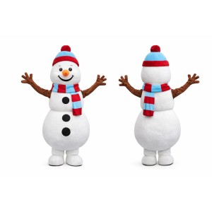 Holiday Christmas Snowman Mascot Costume