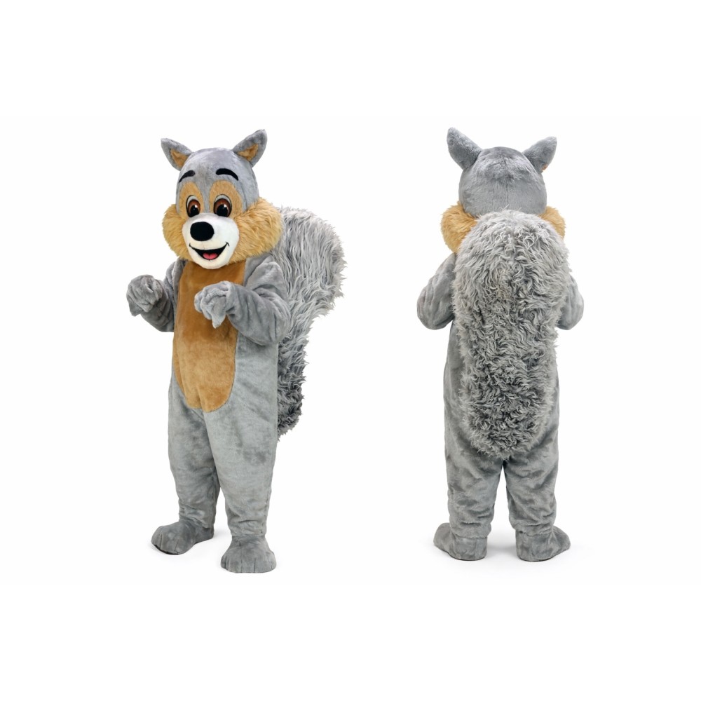 Gray Squirrel Mascot Costume