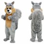 Gray Squirrel Mascot Costume