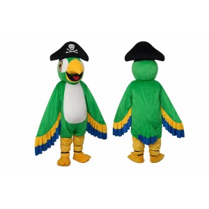 Pirate Parrot Mascot Costume