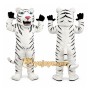 Plush White Tiger Mascot Costume