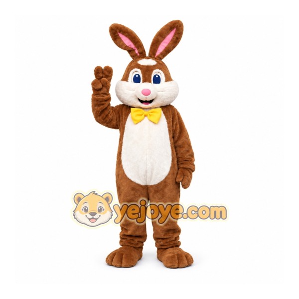 Full Body Brown Bunny Mascot Costume Full Body Brown Bunny Mascot Costume