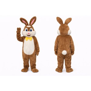 Full Body Brown Bunny Mascot Costume