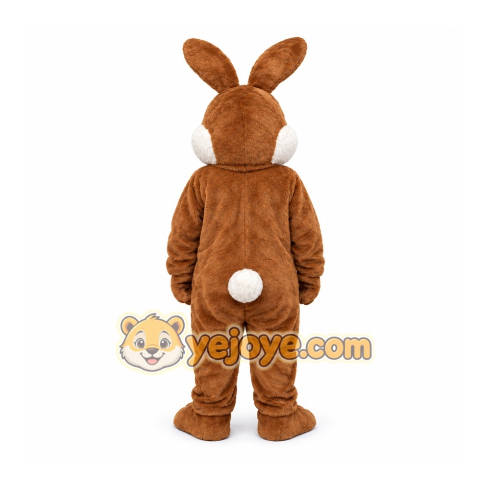 Full Body Brown Bunny Mascot Costume Full Body Brown Bunny Mascot Costume