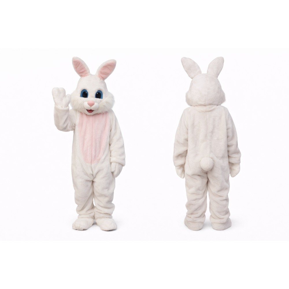 White Bunny Mascot Costume
