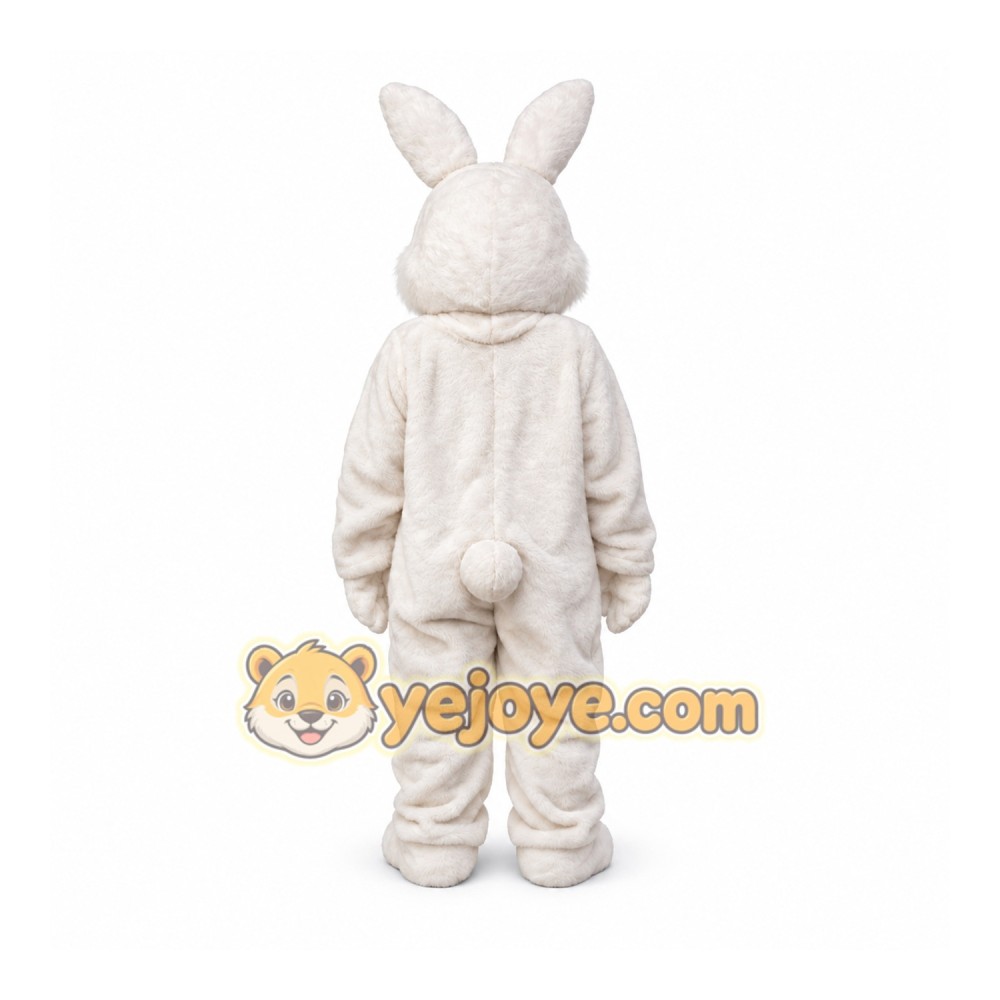 White Bunny Mascot Costume White Bunny Mascot Costume