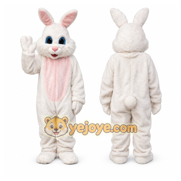 White Bunny Mascot Costume