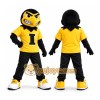 Yellow School Hawk Mascot Costume