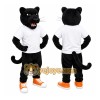 School Black Panther Mascot Costume