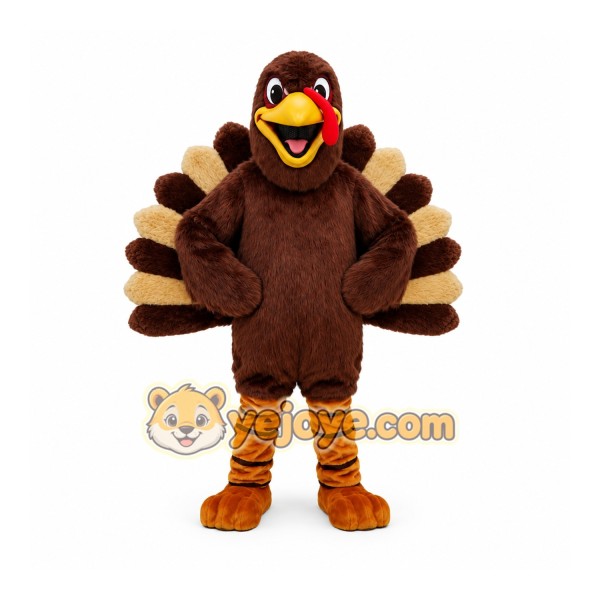 Adult Brown Thanksgiving Turkey Mascot