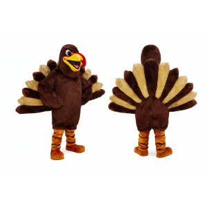 Adult Brown Thanksgiving Turkey Mascot