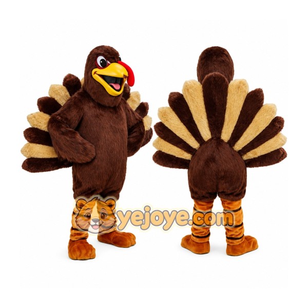 Adult Brown Thanksgiving Turkey Mascot