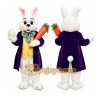 Purple Deluxe Easter Bunny Mascot Costume Purple Deluxe Easter Bunny Mascot Costume