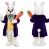 Purple Deluxe Easter Bunny Mascot Costume