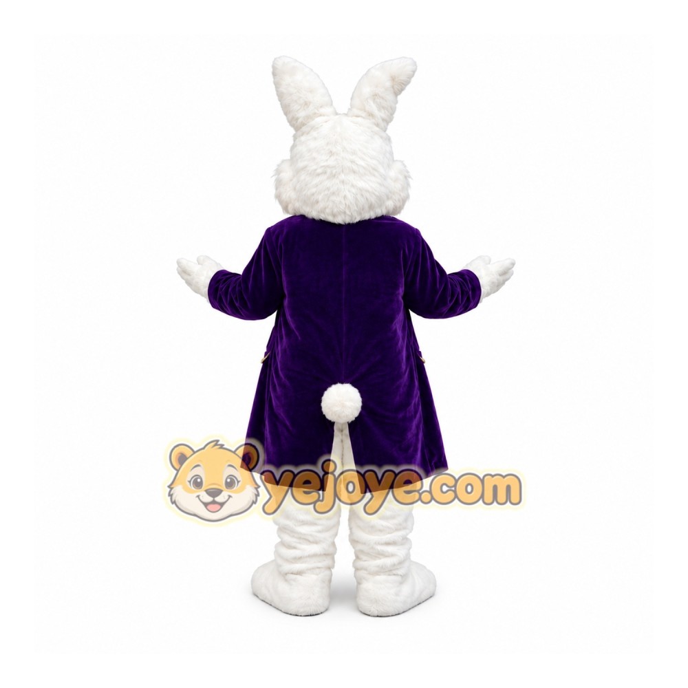 Purple Deluxe Easter Bunny Mascot Costume Purple Deluxe Easter Bunny Mascot Costume