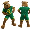 Green Sports Bulldog Mascot Costume