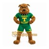 Green Sports Bulldog Mascot Costume Green Sports Bulldog Mascot Costume